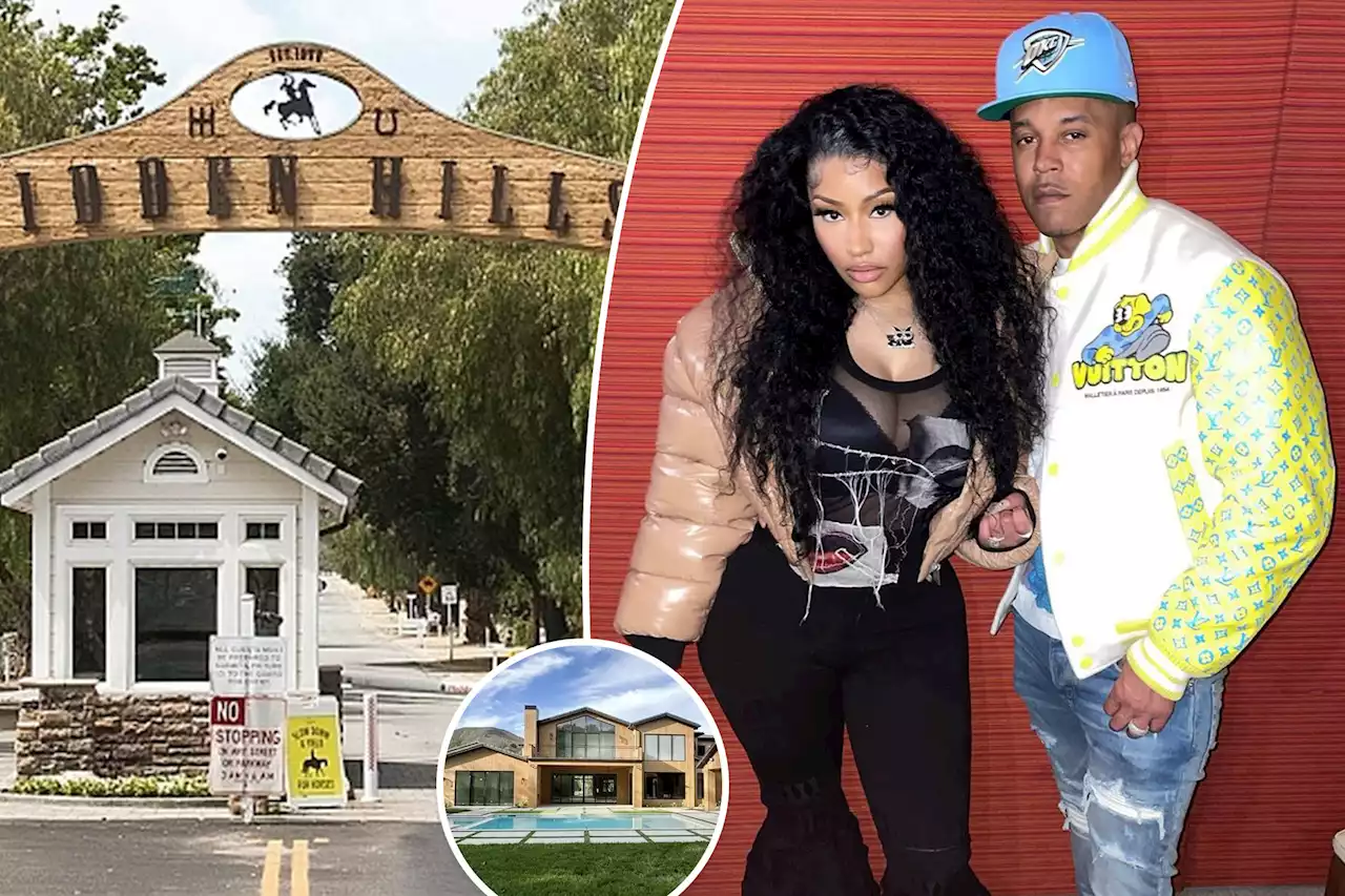 Nicki Minaj’s neighbors trying to boot her, felon husband out of Kardashians’ upscale town