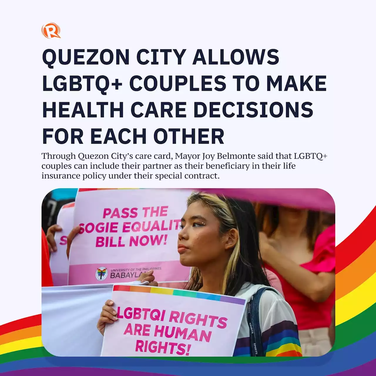 Quezon City allows LGBTQ+ couples to make health care decisions for each other