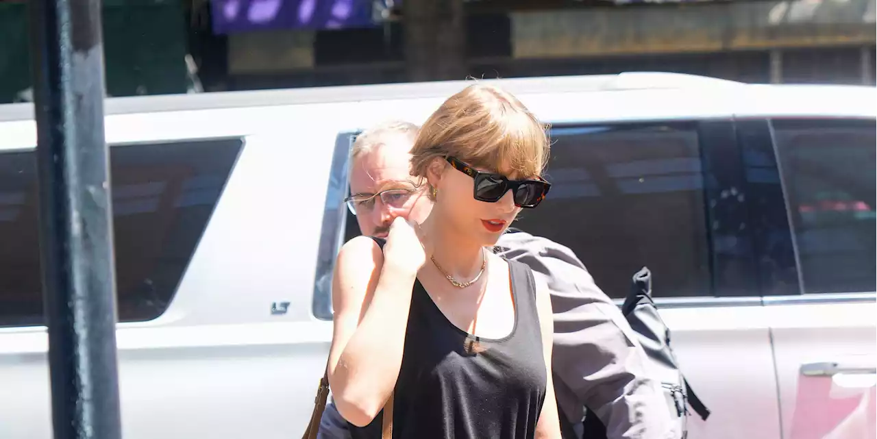 Taylor Swift Gives Off Princess Diana Vibes in an Eagles Sweater and Biker Shorts