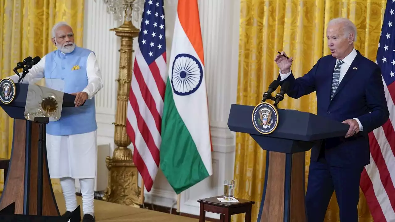 Biden, Modi hail partnership between U.S. and India in state visit