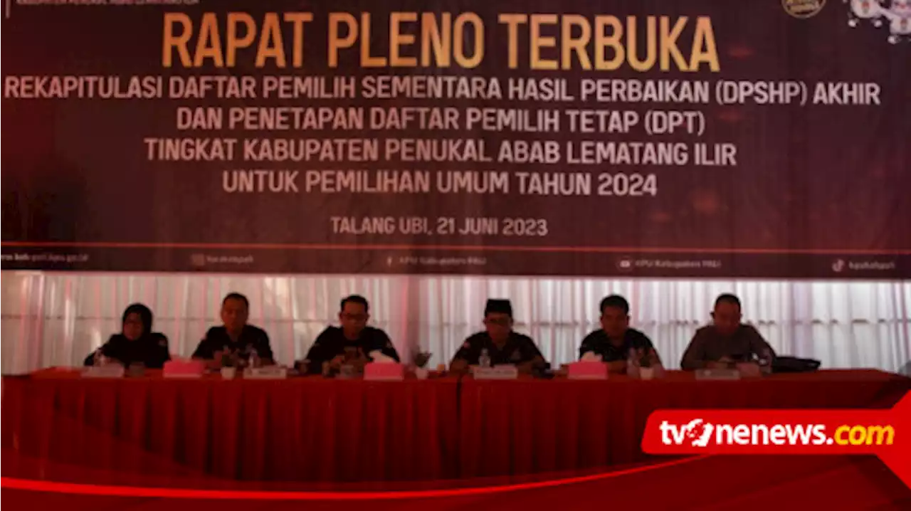 Jumlah DPT Pemilu 2024 KPU Pali Meningkat Sebanyak 11.848 dari Pemilu Sebelumnya