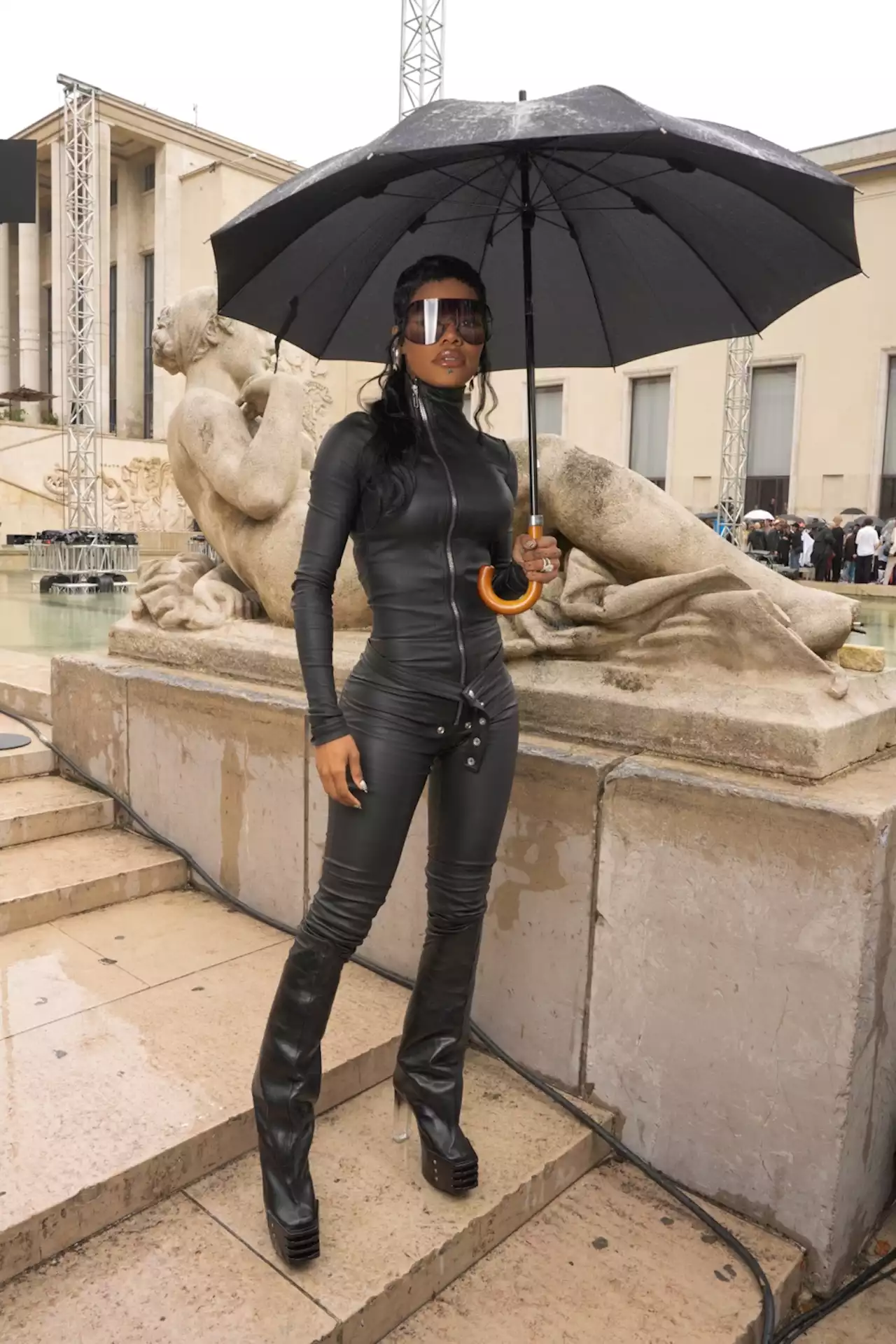 Teyana Taylor, Eric Nam Make the Front Row at Explosive Rick Owens Show