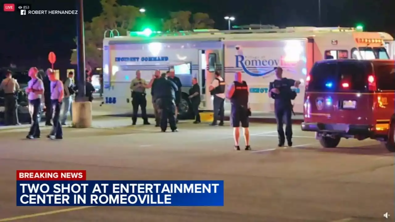 2 shot in Romeoville at Scene75 Entertainment Center, village officials say