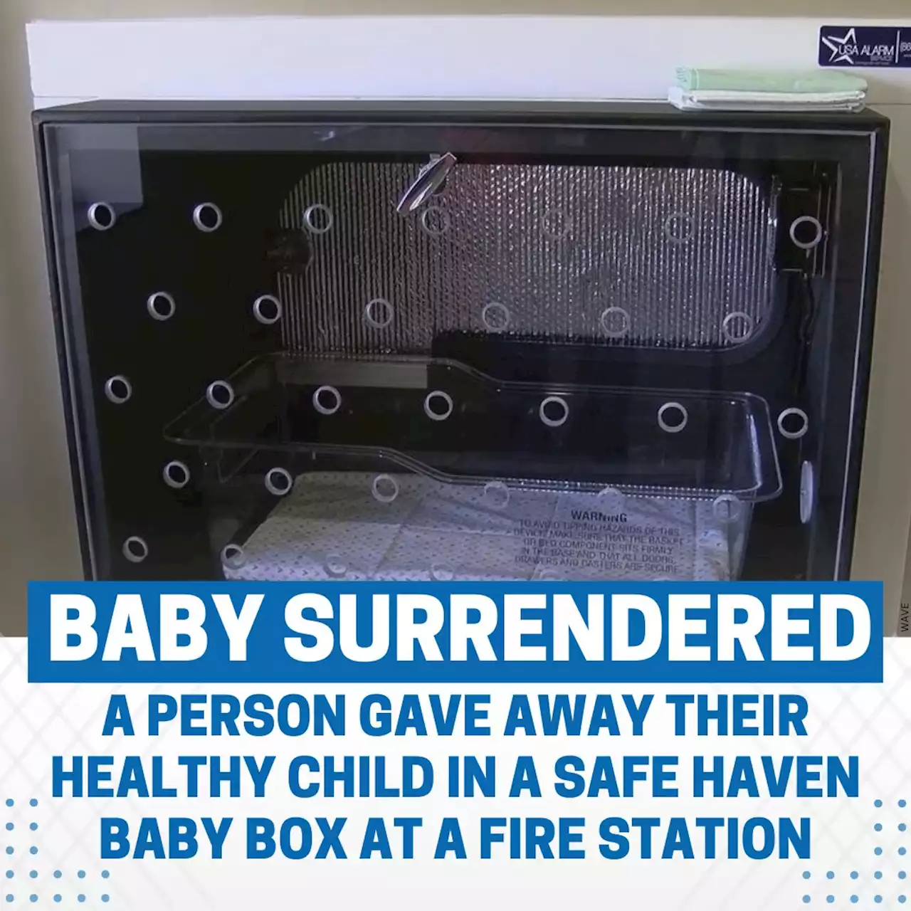 Newborn surrendered at fire station, home to Kentucky’s first Safe Haven Baby Box