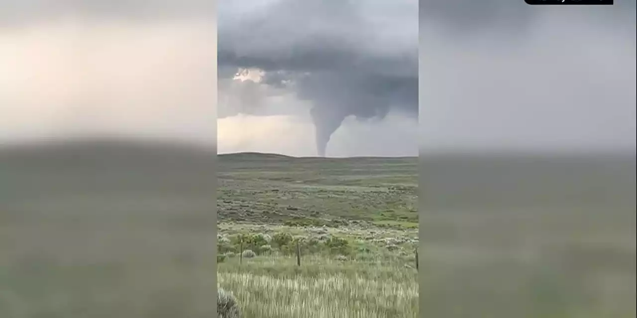 Wyoming tornado injures 8 people and flips buses and train cars at mine site, report says