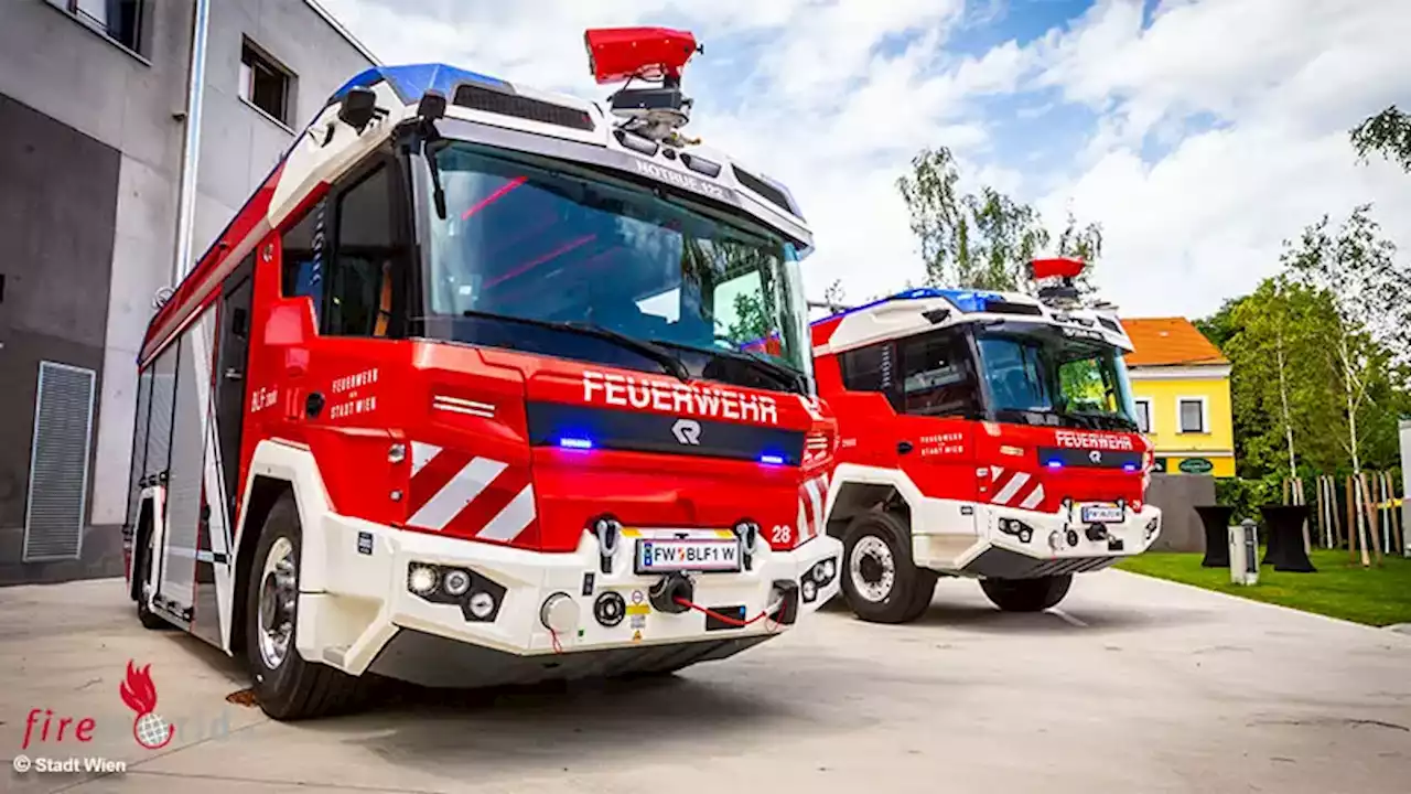 Berufsfeuerwehr Wien stellt zwei Elektro-Basislöschfahrzeuge in den Dienst