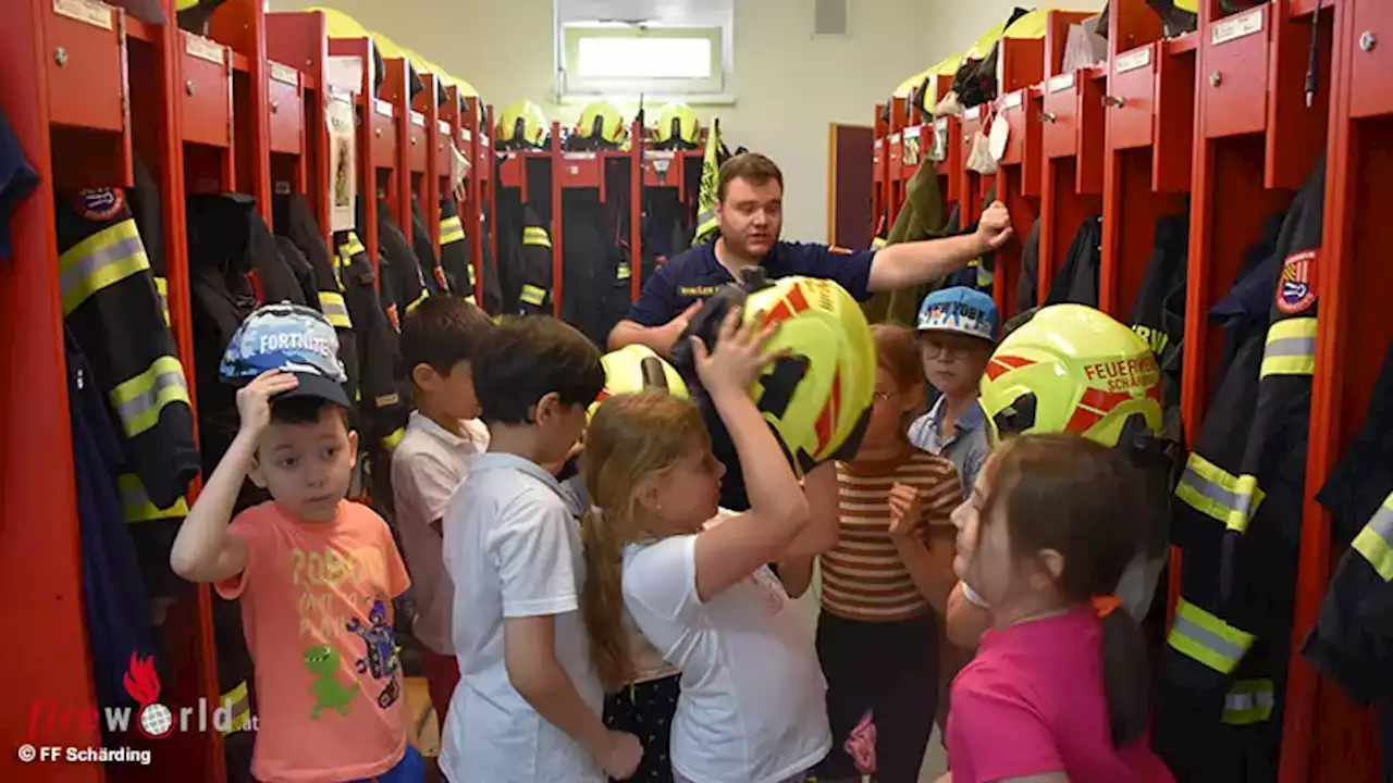 Oö: 40 Schüler stürmten die Feuerwehr Schärding