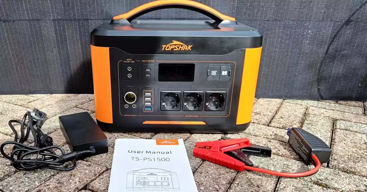 Topshak TS-PS1500 im Test: Starke Powerstation mit Starthilfe für nur 614 Euro