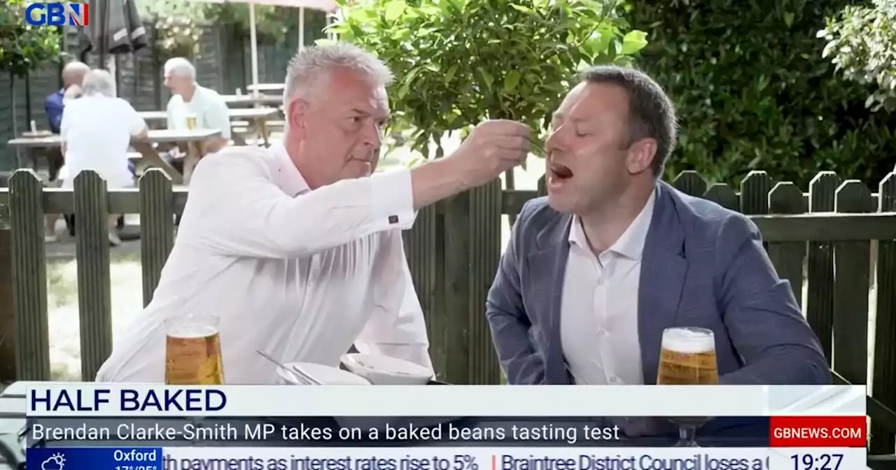 Lee Anderson's GB News Show Involved Spooning Cold Baked Beans Into A Tory MP's Mouth