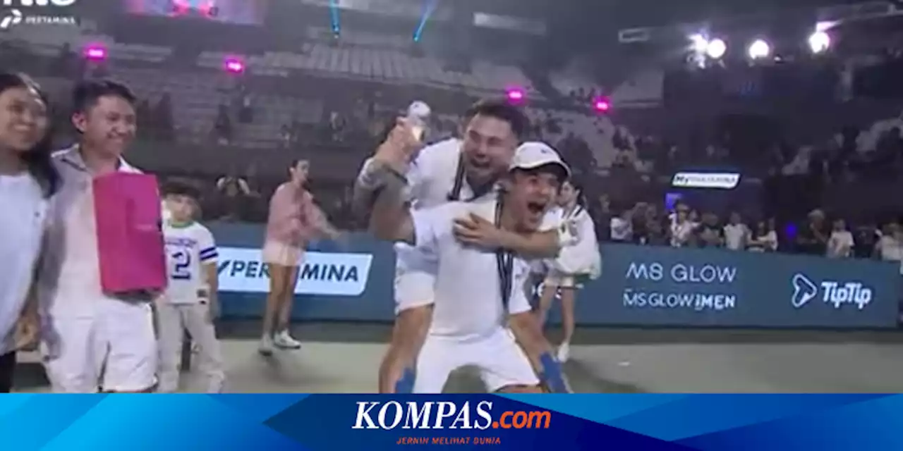 Raffi Ahmad dan Dion Wiyoko Menang Lagi-lagi Tenis