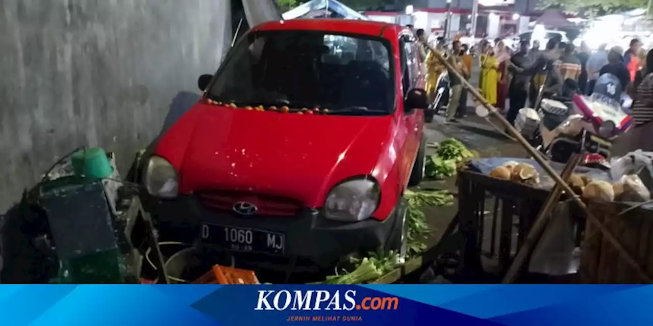 Rem Blong, Mobil Lurah di Banyuwangi Seruduk Motor dan Penjual Sayur