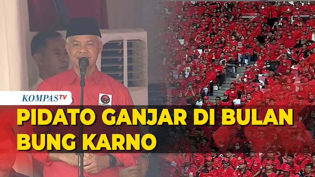 Pidato Ganjar di Acara Bulan Bung Karno, Singgung Nasib IKN