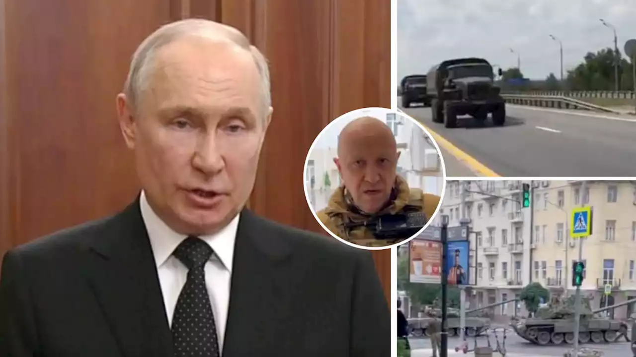 'Putin is deeply mistaken': Wagner boss taunts Russian leader as his '25,000-strong' mercenary army marches on Moscow