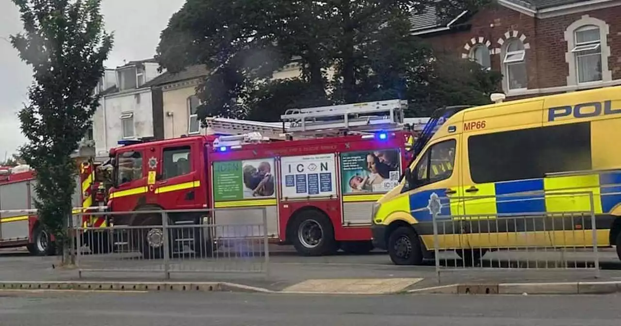 Woman 'impales hand on railing' sparking huge emergency services response