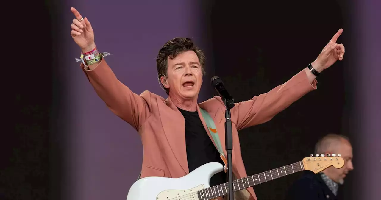 Glastonbury fans delighted as Rick Astley performs 'iconic' cover