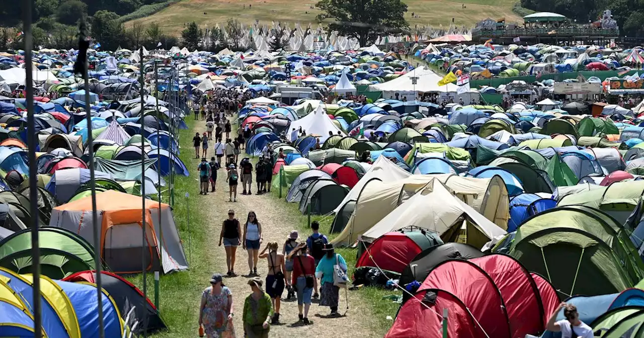 Glastonbury fans compete to have best tent - with one bringing four poster bed