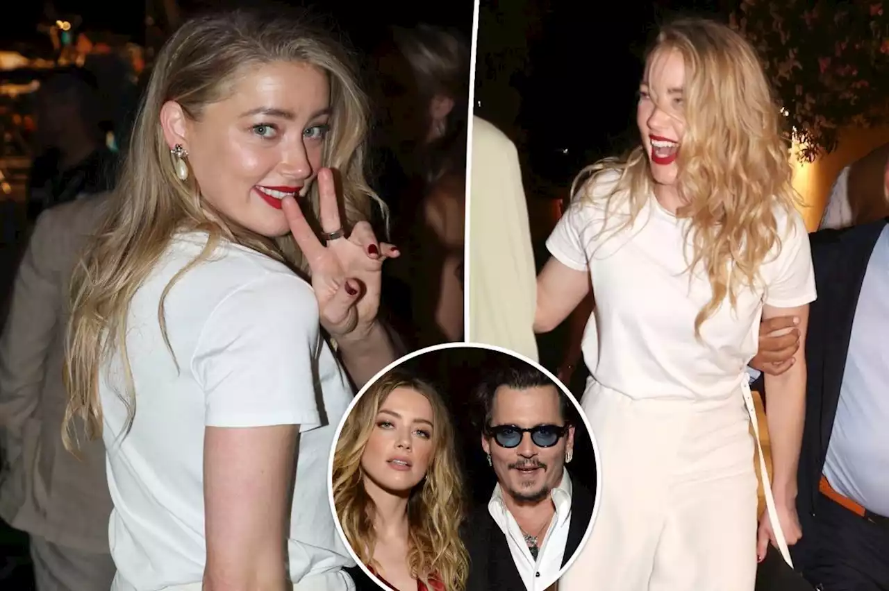 Amber Heard makes first public appearance since losing Johnny Depp trial