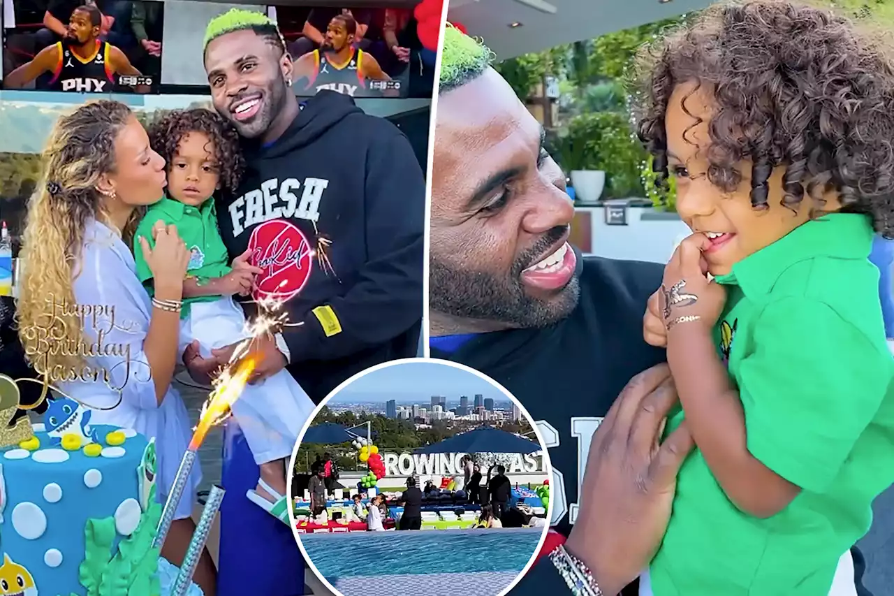 Jason Derulo admits he dropped $30K on his son’s shark-themed 2nd birthday