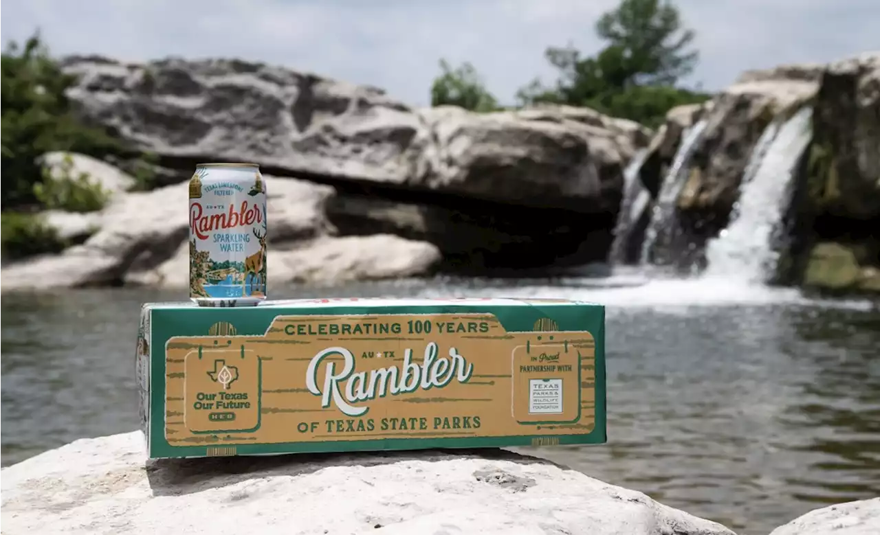 Rambler sparkling water launches Texas State Parks commemorative can and package