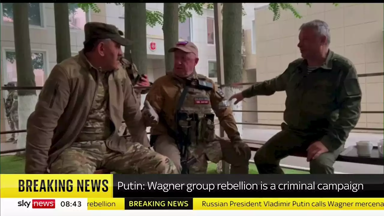 Ukraine-Russia war latest: Wagner boss and his troops seize city 300 miles from Moscow; Putin calls rebellion 'treason'