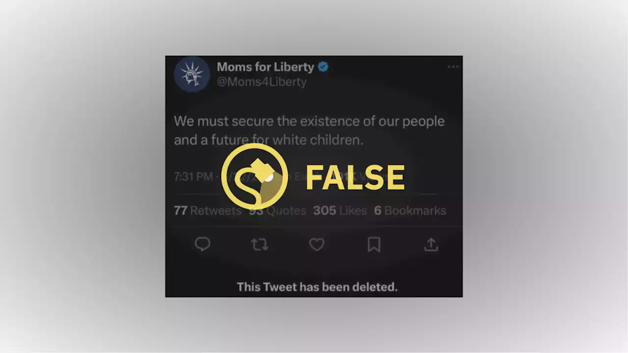 Did 'Moms for Liberty' Tweet Slogan About Securing 'A Future for White Children'?