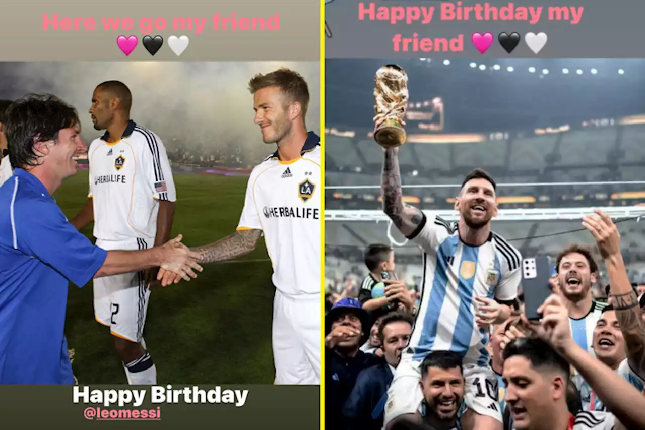 Beckham sends Messi message on birthday ahead of Inter Miami transfer