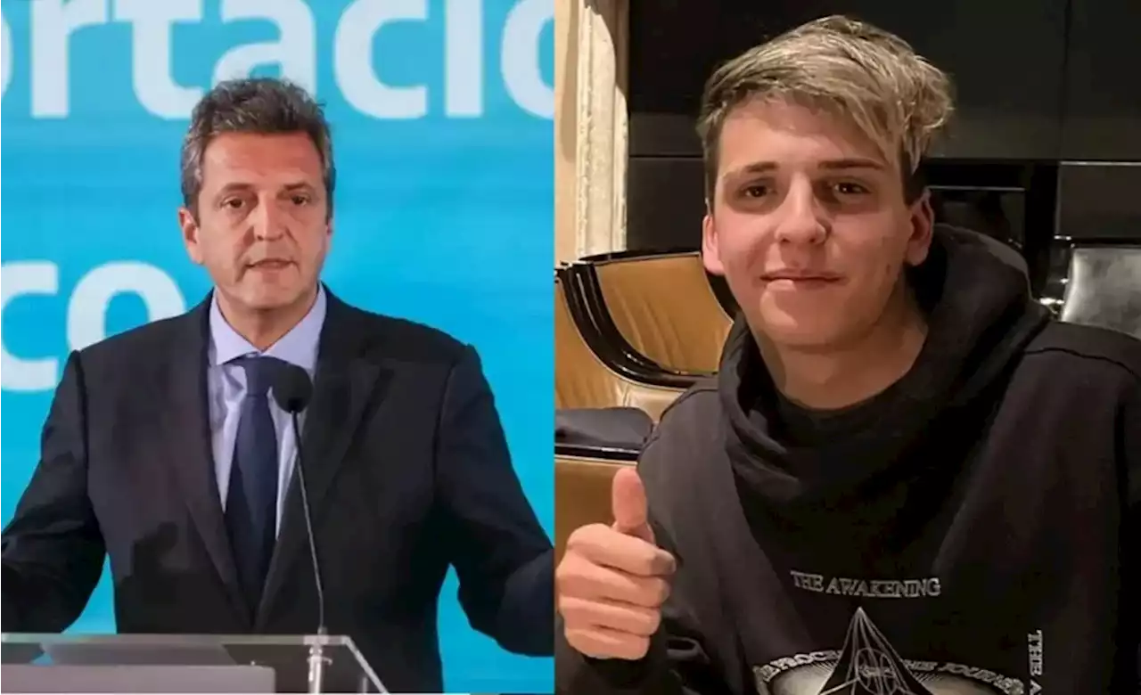 “Qué linda locura”: la reacción del hijo de Sergio Massa al enterarse de que su papá es candidato a presidente