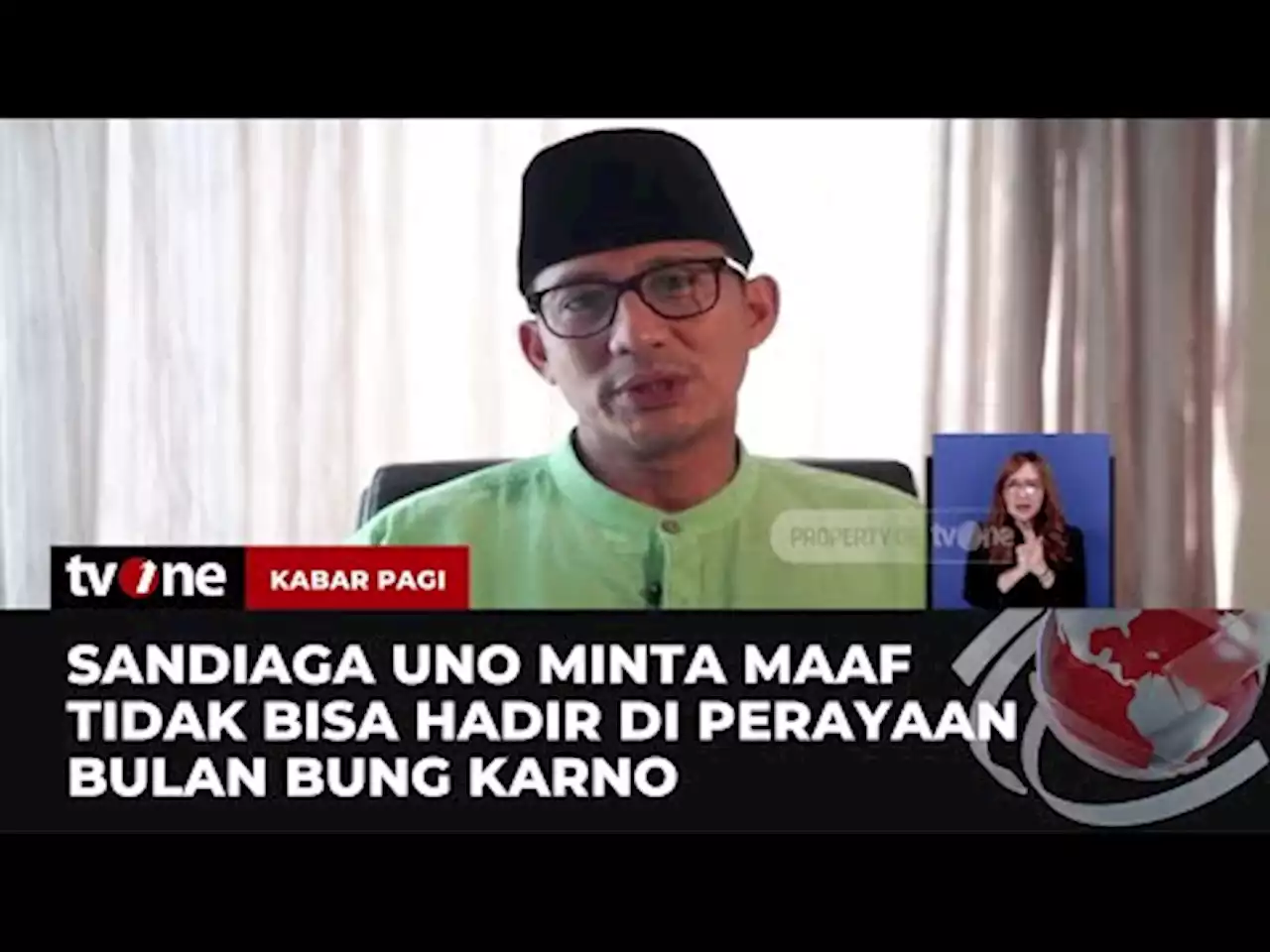 Absen di Perayaan Bulan Bung Karno, Sandiaga Uno Minta Maaf - tvOne