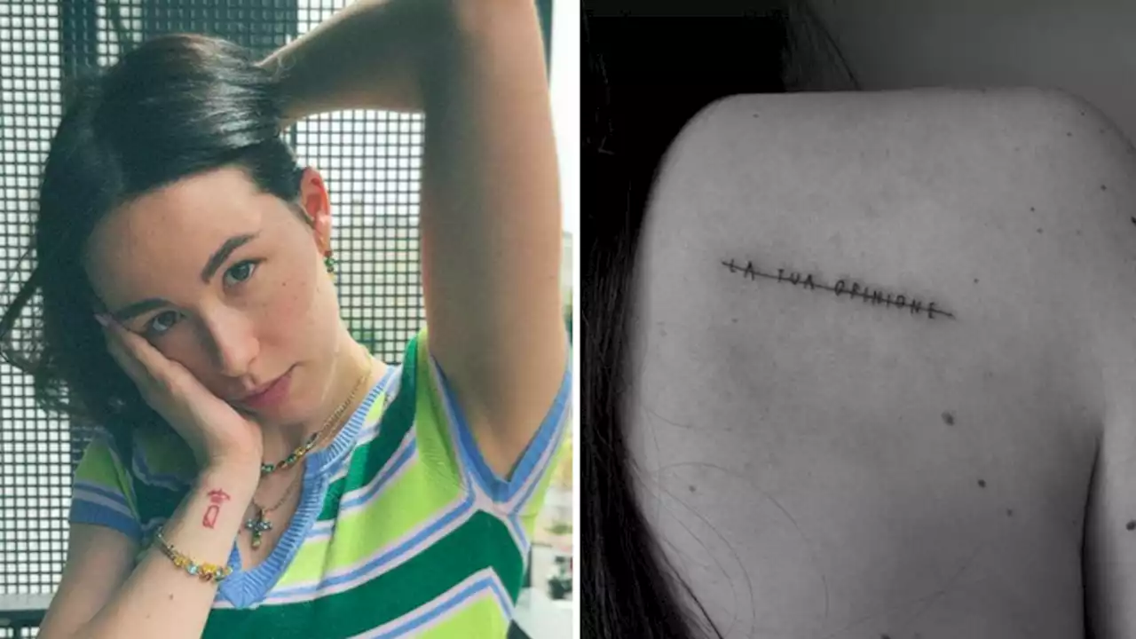 Aurora Ramazzotti, il primo tatuaggio da mamma è un messaggio agli hater