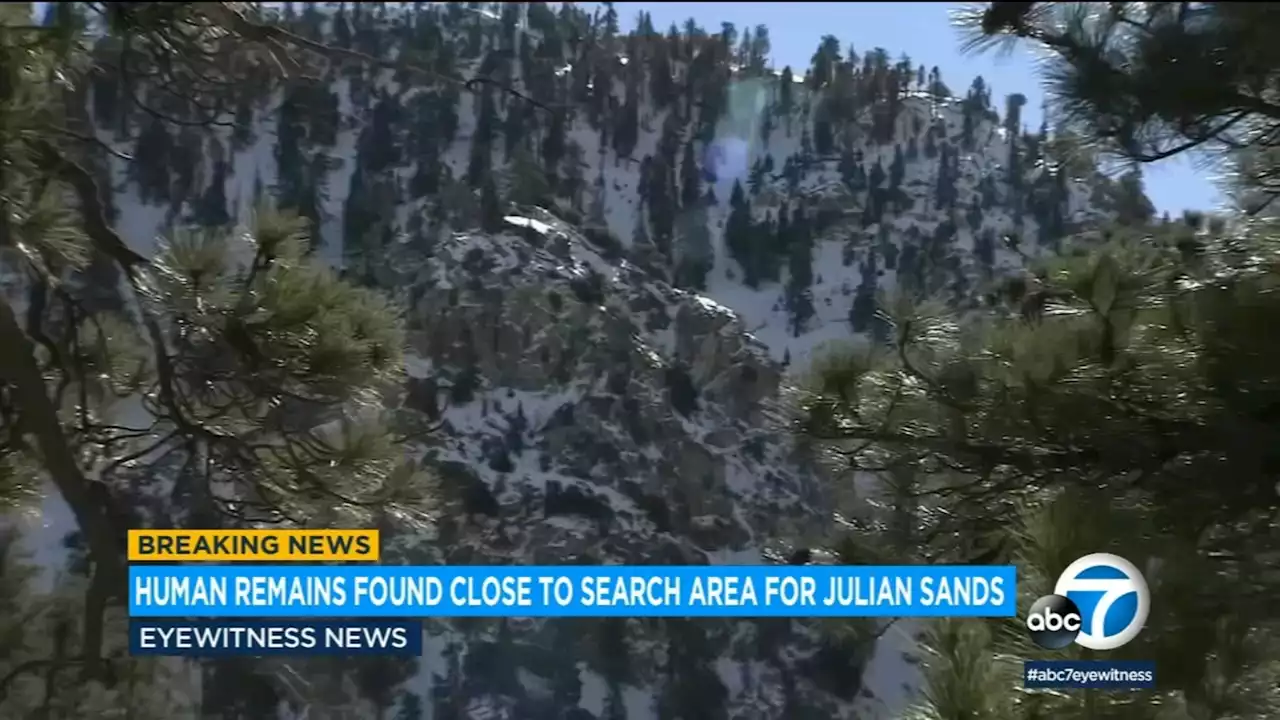 Hikers find human remains close to search area for missing actor Julian Sands on Mt. Baldy