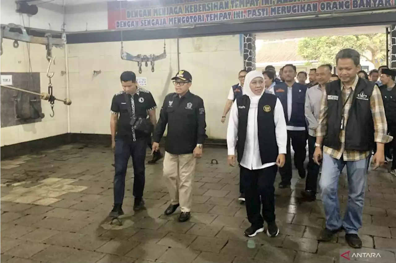 Gubernur Khofifah cek kesiapan RPH Kota Malang menjelang Idul Adha