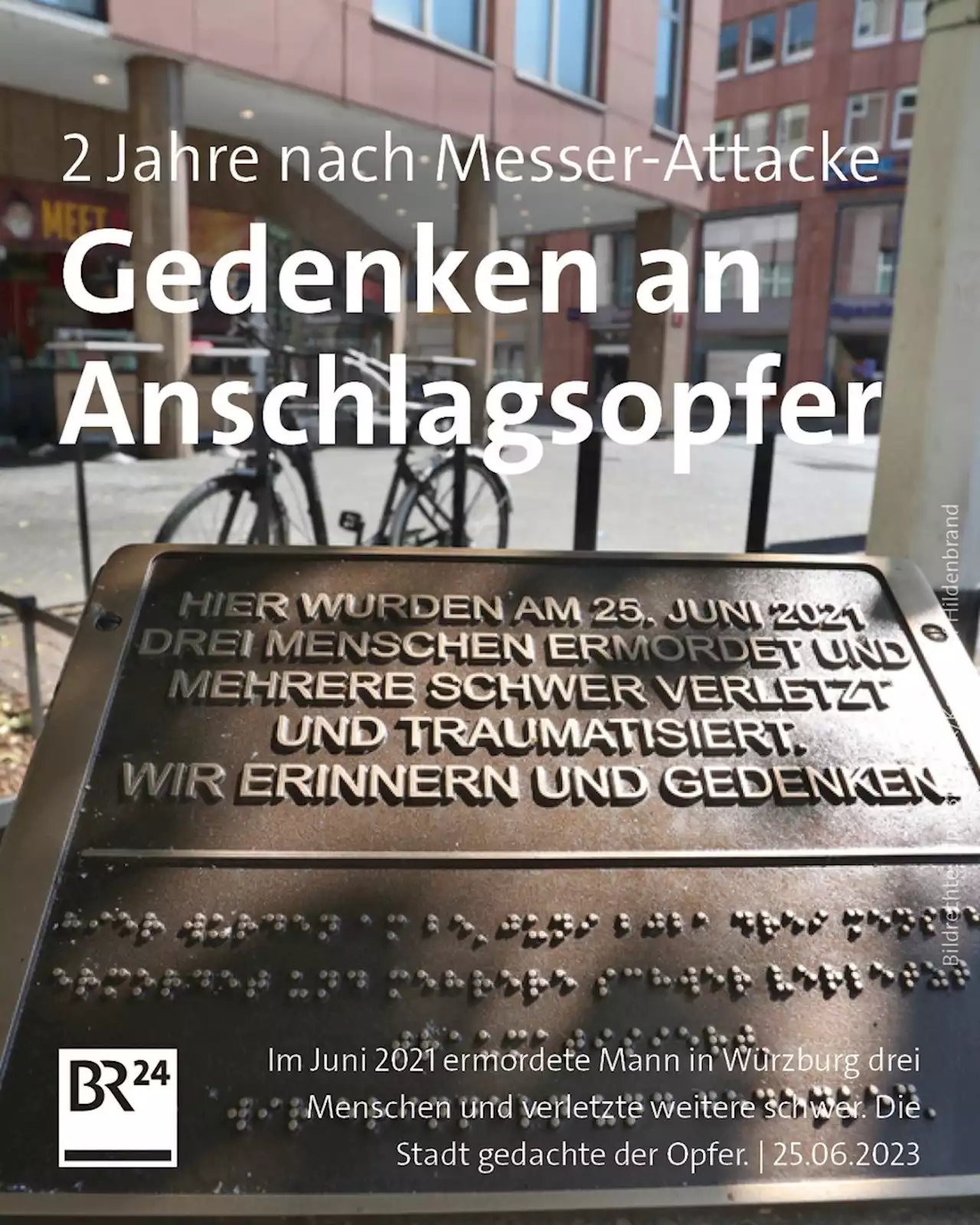 Gedenken: Messerangriff in Würzburg jährt sich zum zweiten Mal