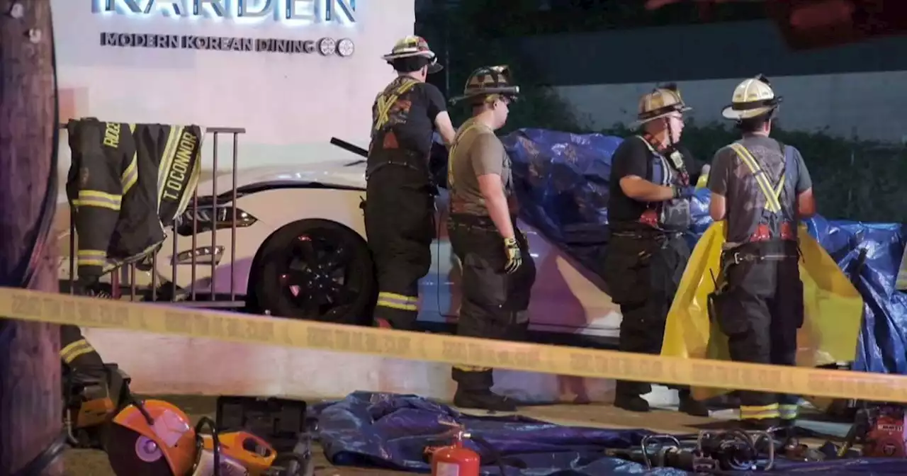 Driver killed when car slams into Korean restaurant overnight in Ridgefield, New Jersey