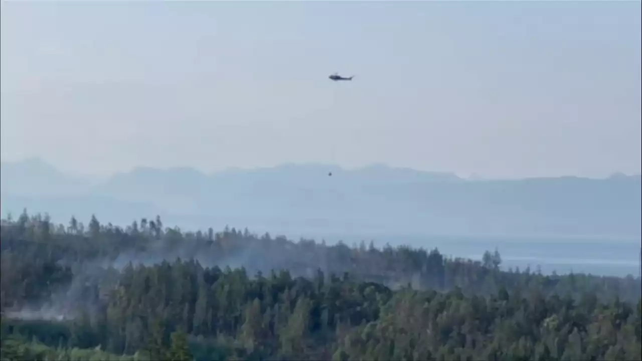 Officials urge caution as six wildfires burn on Vancouver Island