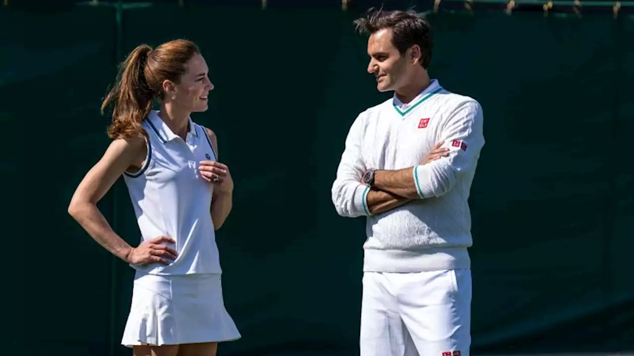 Princess of Wales wins point against Roger Federer while playing tennis at Wimbledon | CNN