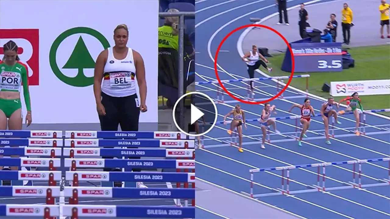 VIDEO - Incredibile, pesista belga corre i 100 ostacoli ai giochi europei: il video è surreale