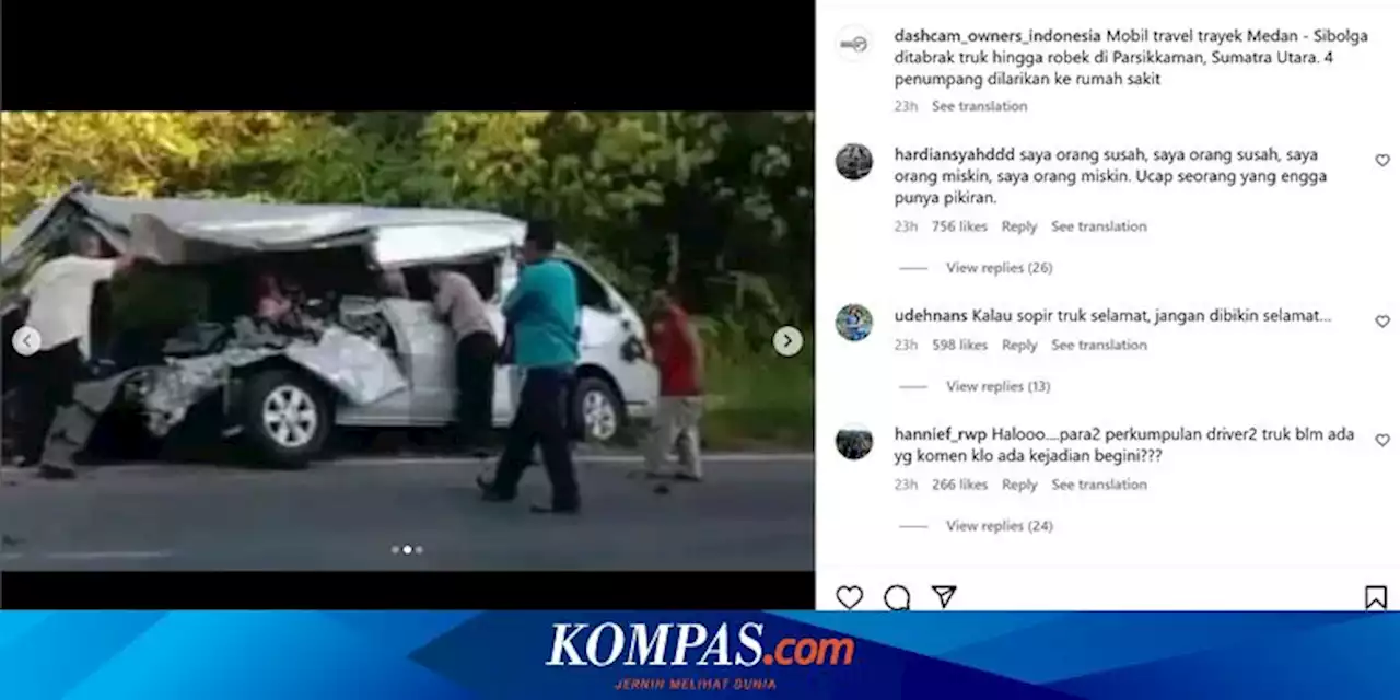 Begini Nasib Kalau Truk Maksa Nyalip di Tikungan