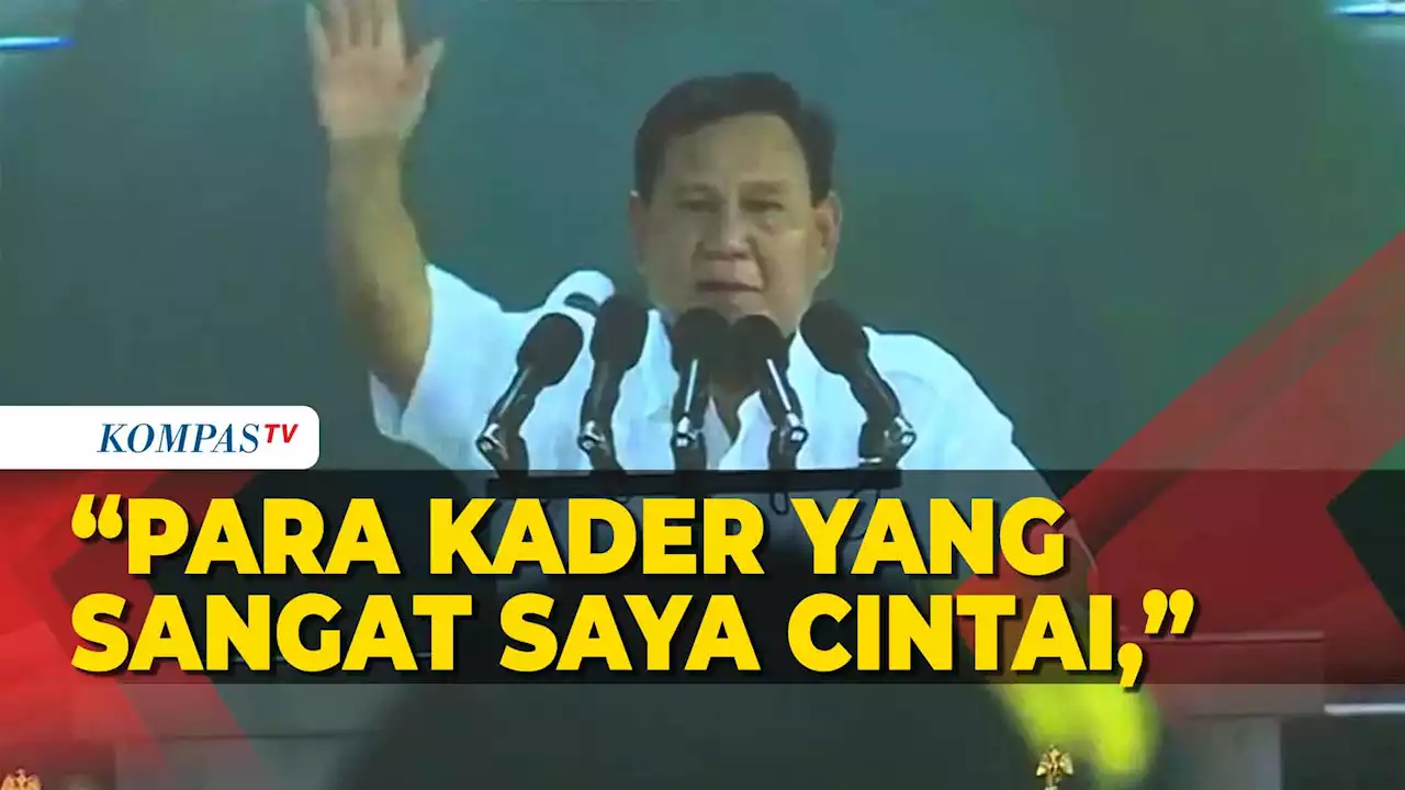 [FULL] Pidato Prabowo Subianto di Konsolidasi Partai Gerindra di Bogor