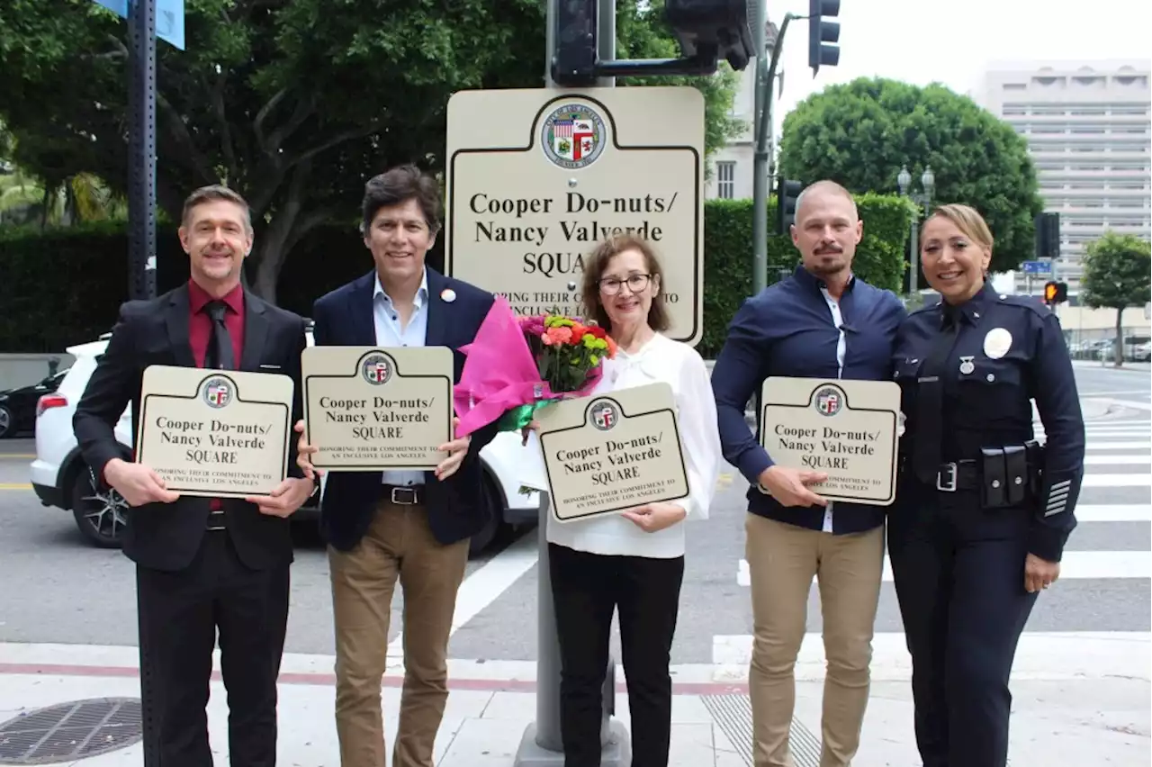 A street corner in downtown L.A. honors LGBTQ+ community and civil rights pioneers