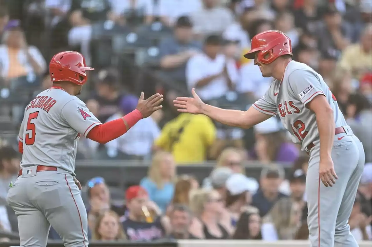 Angels set franchise records with rout of Rockies