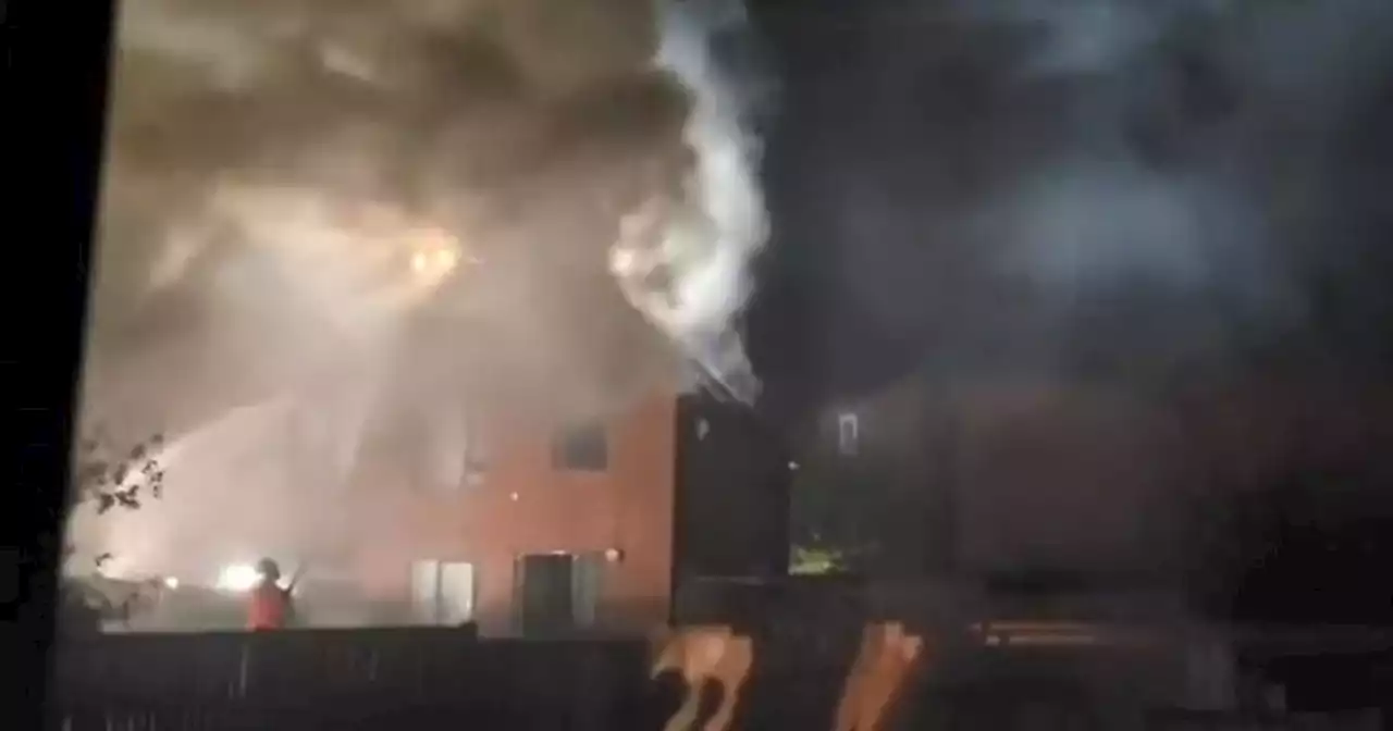 Dramatic video shows smoke engulfing Bolton house as firefighters tackle blaze