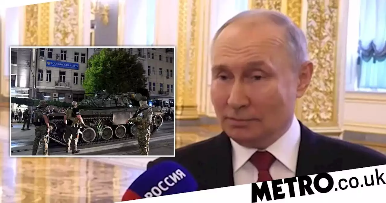 Putin addresses Russia after Wagner coup as Prigozhin exiled to Belarus