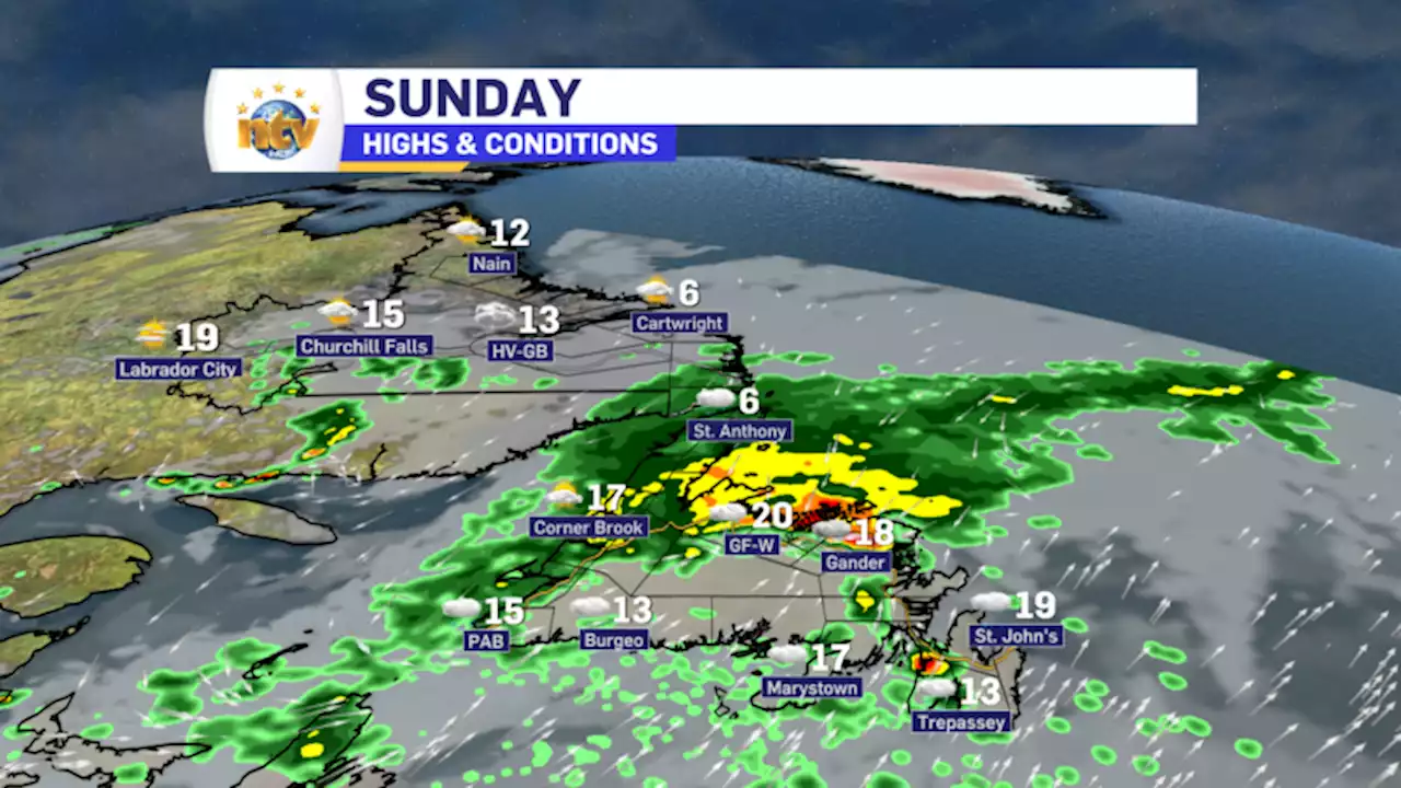 Rain makes a return for Sunday, along with cooler temperatures