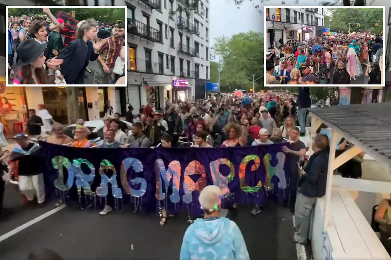 Drag marchers spark outrage with ‘we’re coming for your children’ chant at NYC Pride event