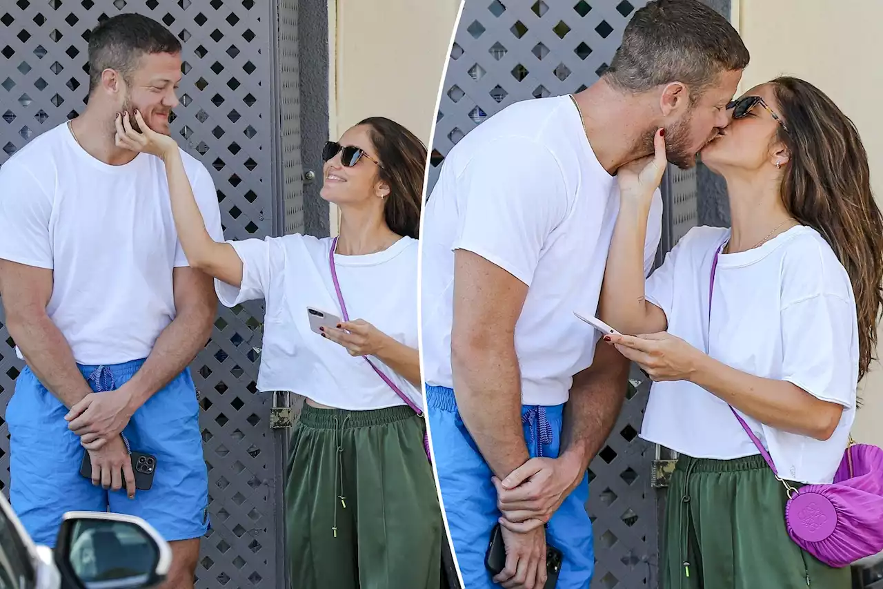 Minka Kelly and boyfriend Dan Reynolds pack on PDA during spa date