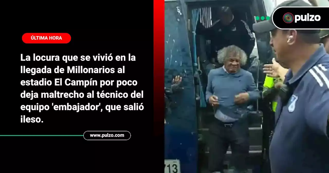 [Video] Gamero tuvo susto grande en llegada al estadio por pólvora que hincha le lanzó - Pulzo