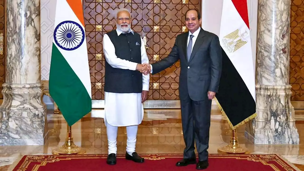 Egypt's Sisi gives highest honour to India's Modi during 'historic' visit