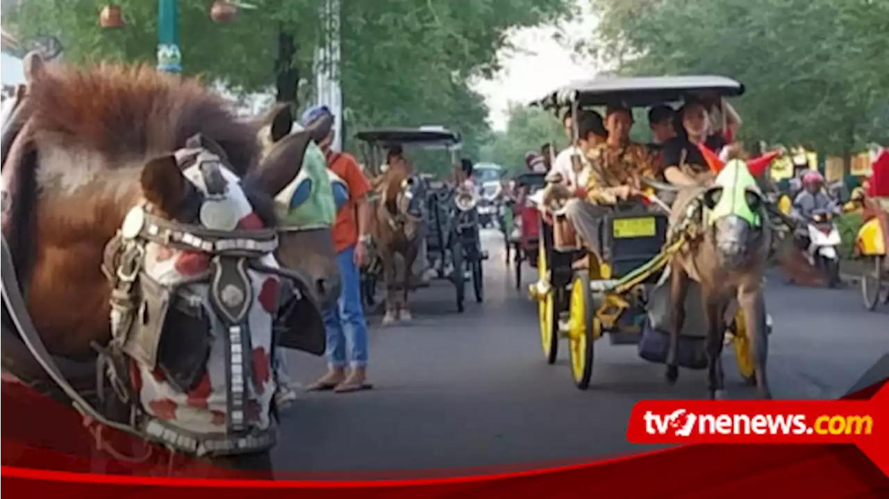 Libur Akhir Pekan, Wisatawan Domestik Menikmati Andong dan Becak di Jalan Malioboro