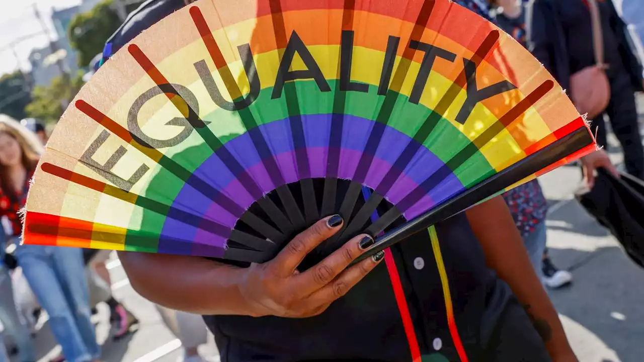 LGBTQ+ Pride revelers flash feathers and flags in the streets from New York to San Francisco