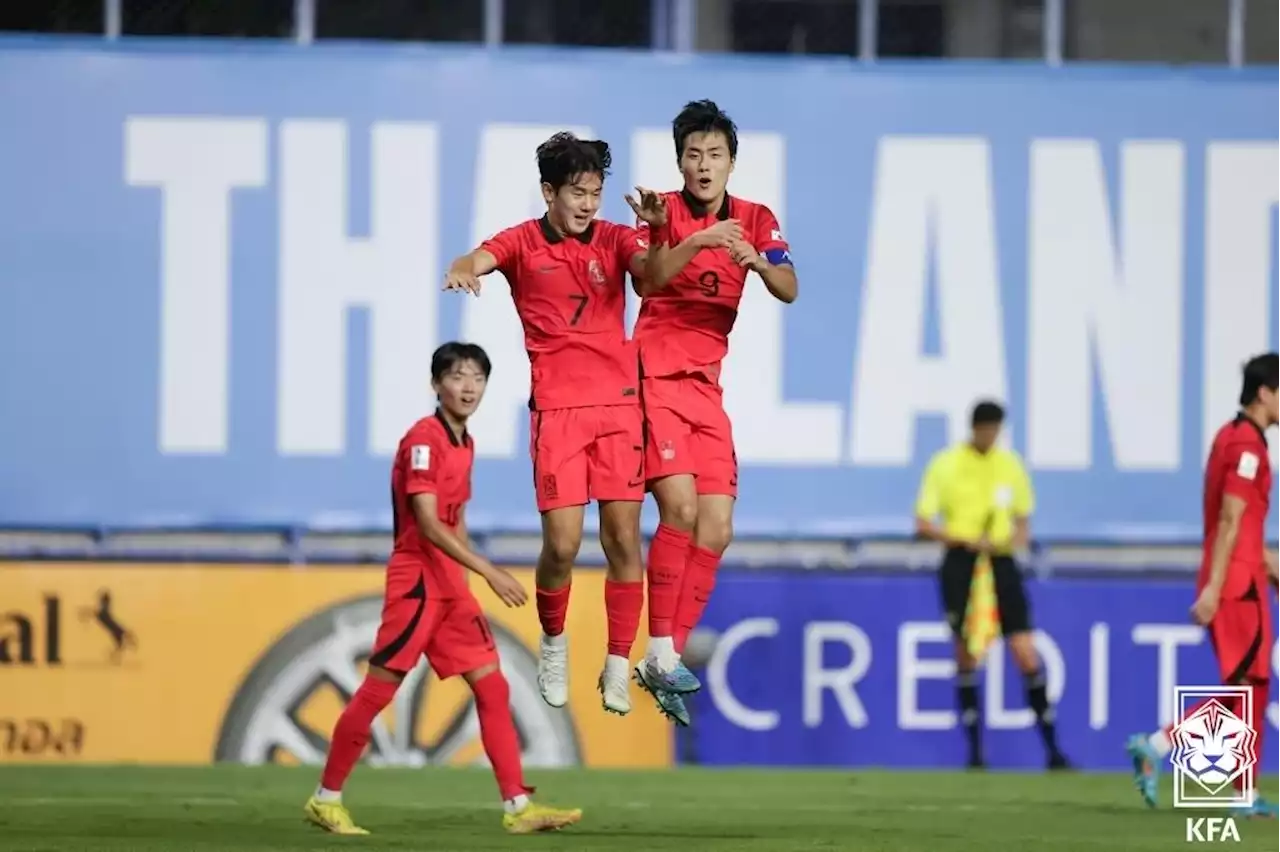 한국, 태국 꺾고 U-17 아시안컵 4강행 '2회 연속 월드컵 티켓' | 연합뉴스